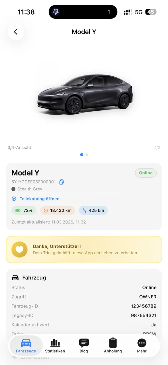 Bestehende Fahrzeuge